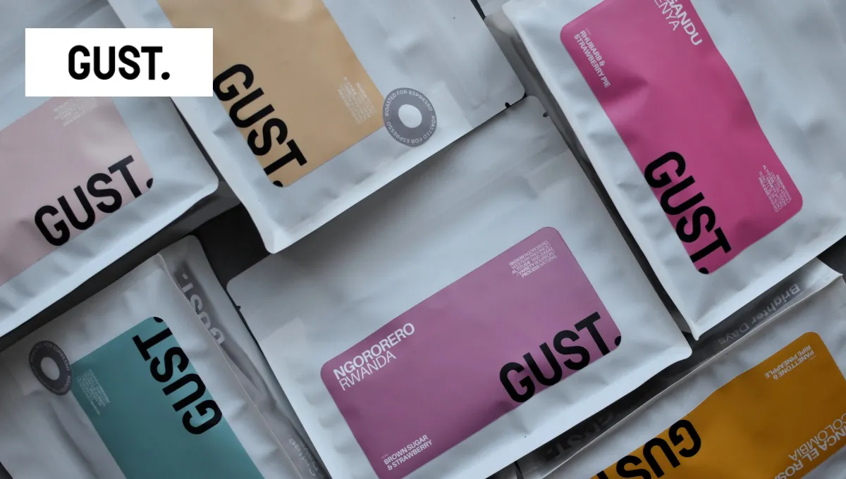 Gust. Coffee Roasters - 250g-os csomagolásban a GUST. pörkölt kávéi
